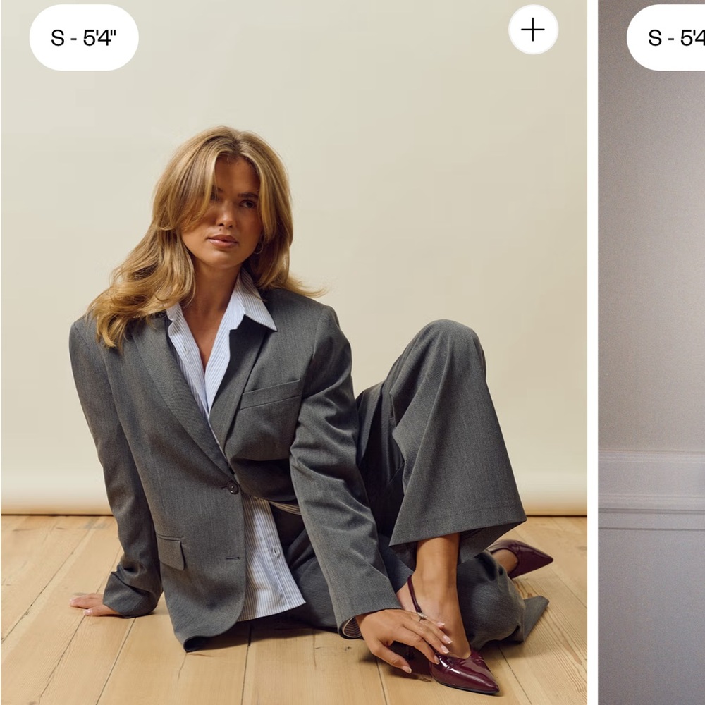 Djerf Avenue Gray Blazer & matching slacks